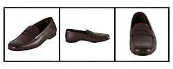 Prada Leather Penny Loafer Shoes