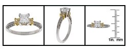 Tacori Platinum CZ 2/5ct TDW Diamond Wedding Ring