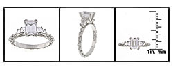Tacori Platinum CZ 1/2ct TDW Diamond Wedding Ring