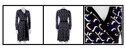 Donna Morgan Printed Jersey Faux Wrap Dress