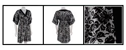 Donna Morgan Silk Charmeuse Kimono Dress