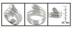 Stainless Steel Polished Wrap Ring