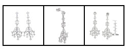 Sterling Silver CZ Adorned Chandalier Earrings