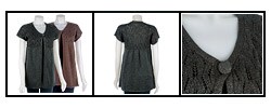 Hot Kiss Metallic Babydoll Cardigan