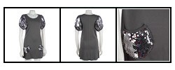 Casting Jersey Knit Sequined Dress