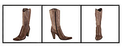 Prima Base Women's Brown Leather Cowboy Boots
