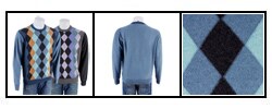 Oggi Moda Men's Argyle Cashmere Sweater