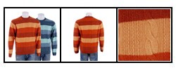 Oggi Moda Men's Striped Cashmere Sweater