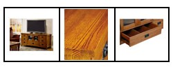 Mission Solid Oak Plasma TV Console