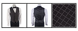 Joseph Abboud Black Tie Formal Silk Vest