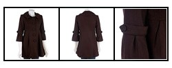 Moon Collection Women's Wool Bell Sleeve Jacket