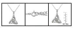 Sterling Silver CZ Celtic Knot Necklace