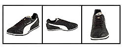 Jil Sander Men's Black Leather Sneakers