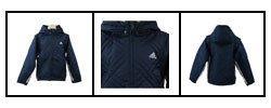 Adidas Girl's Navy Convertible Jacket