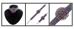 Beaded Choker and Bracelet Set (China)