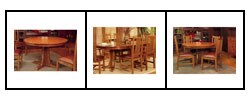 Mission Solid Oak Small Round Dining Table
