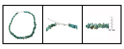 Sterling Silver and Turquoise Graduated Size Necklace