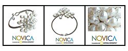 'Floral Star' Pearl and Crystal Bracelet (Thailand)