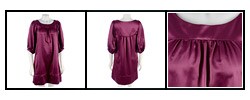 Max & Cleo Puff Sleeve Trapeze Dress