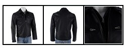 Black Rivet Men's Black Leather Jacket