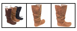 Bamboo by Journee Lined Microsuede Fashion Boots