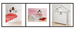 Winslow White Dollhouse Style Twin Headboard