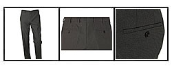 Prada Men's Grey Nylon Dress Pants
