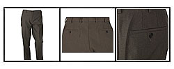 Prada Men's Brown Nylon Dress Pants