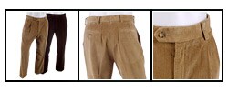 Rendezvous Men's Pleated Corduroy Pants