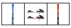 Slide 123 Mini Skis with Salomon Bindings