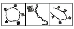 'Garden' Silver Charm Bracelet (Israel)