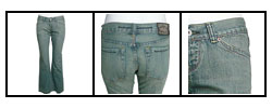 Lucky Brand Light Distressed Bootcut Jeans