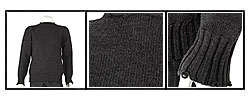 Dolce & Gabbana Men's Dark Grey Knit Wool Sweater