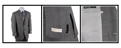 Michael Kors Men's Grey Plaid 2-button Wool Suit