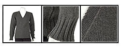 Dolce & Gabbana Men's Grey Wool V-neck Sweater