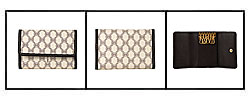 Celine Ivory Logo Key Holder