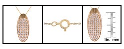 14k Gold 1ct TDW Pave Diamond Necklace