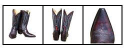 Jurassic Men's Black Cherry Cowhide Cowboy Boots