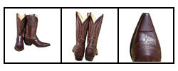 Jurassic Men's Classic Brown Cowhide Cowboy Boots