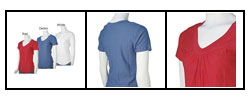 Kikit Gathered Scoop Neck Fashion Shirt