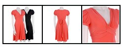 London Times Women's Pouf Cap Sleeve Dress