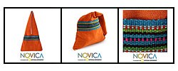 'Ginger Spice' Wool Sling Tote (Peru)