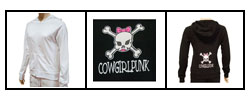 CowgirlPunk Kiki Skull Hooded Sweatshirt