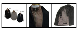 Utex Men's Cashmere-blend Stand Collar Coat