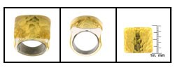 Charles Winston 'Preziosa Luce' 24k Gold Foil Ring