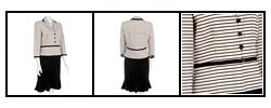 Tahari Women's 3/4 -sleeve Jacket and Skirt Set
