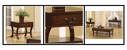 Curved Leg End Table