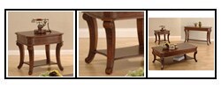Checked Inlay End Table