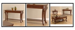 Checked Inlay Console Table