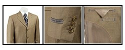 Massimo Genni Men's Tan 3-button Suit